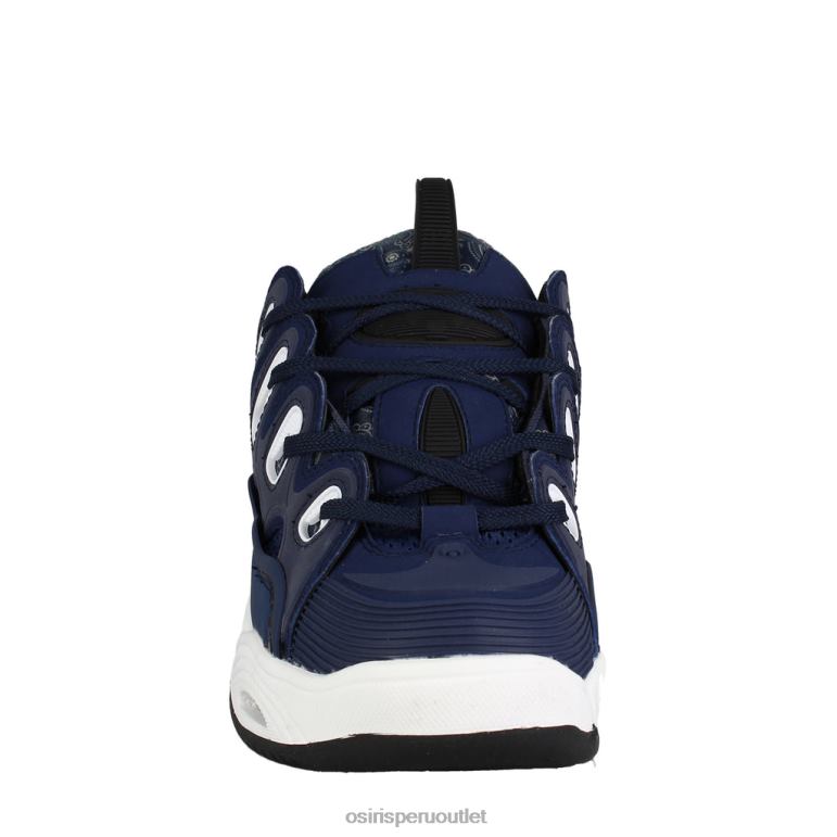 zapato 68F4P2 azul marino/rojo/cachemir d3 2001 Osiris unisexo